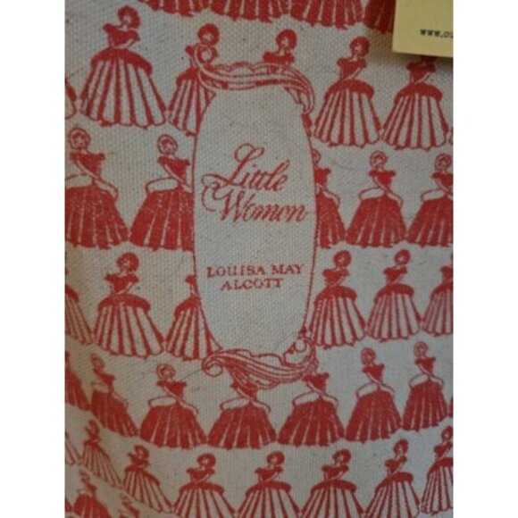 Little Women Tote Bag Original Book Cover Design NWT Louisa May Alcott Chick Lit - Picture 3 of 7